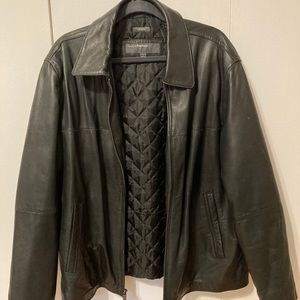 Perry Ellis Portfolio Lambskin Leather Jacket